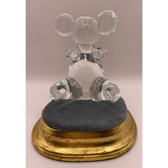 Vintage Handcrafted Art Glass Koala Bear Figurine/Paperweight- Clear Glass - Picture 1 of 9